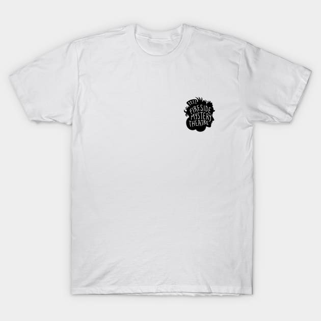 Small Black FMT Logo T-Shirt by Fireside Mystery Theatre